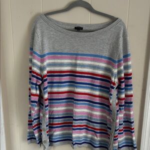 Talbots Multicolor Striped Sweater